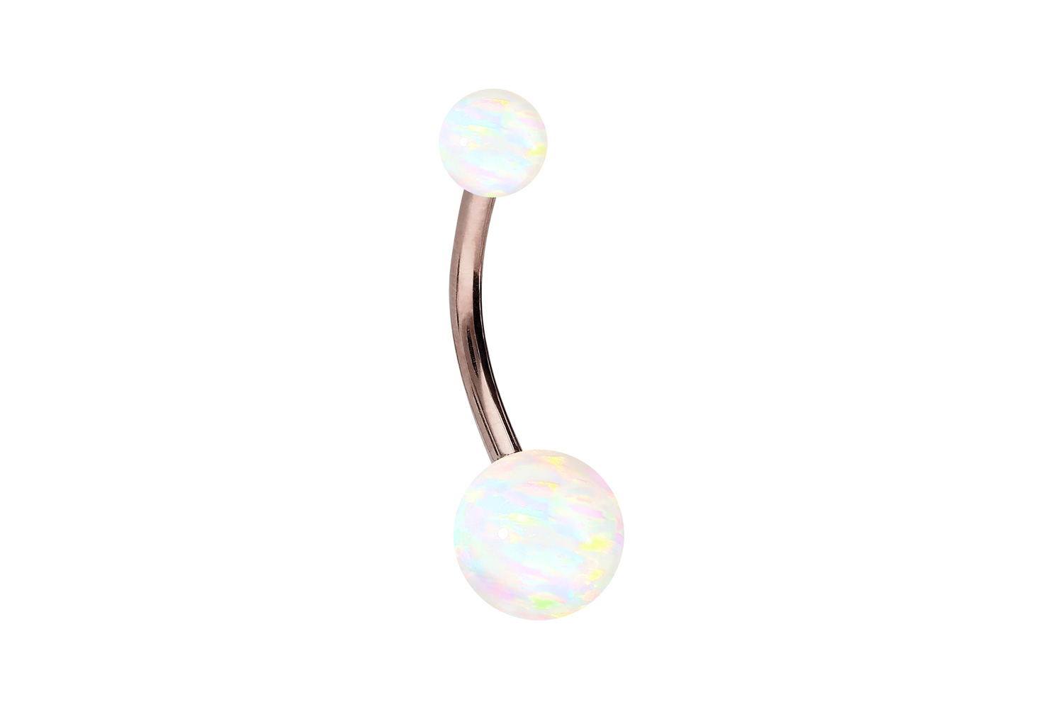 Chirurgenstahl Bananabell Piercing SYNTHETISCHE OPALE